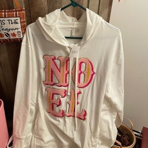 Cato White NOEL hoodie 18/20 NWT❤️❤️❤️